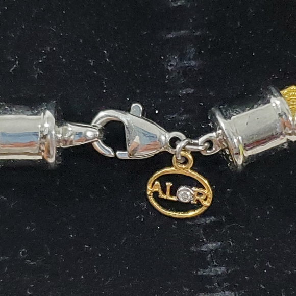 ALOR Rare Multi-Strand Cable Necklace 18 Karat Yellow Gold - - Picture 7 of 10